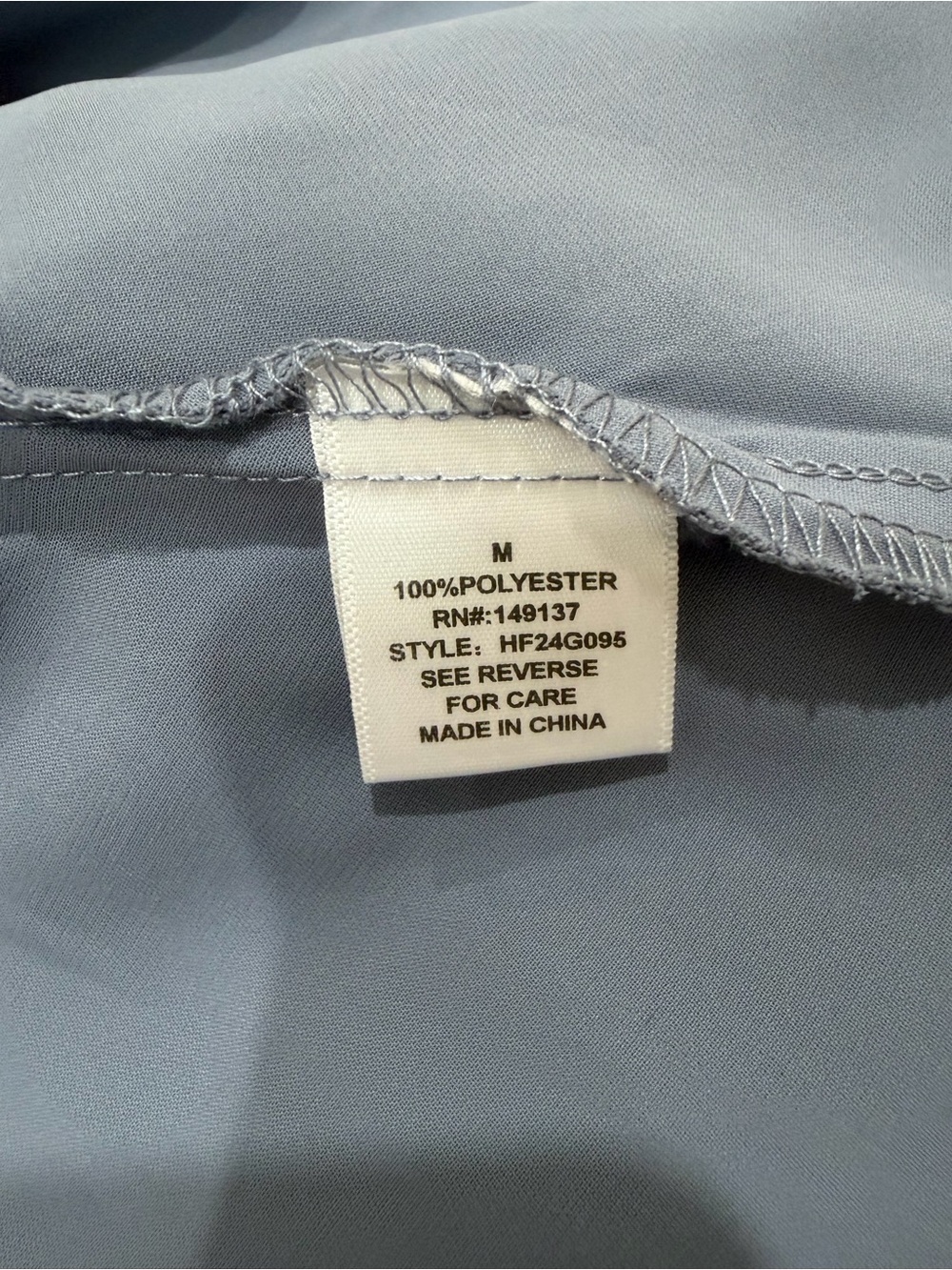 Express Light Gray Button-Front Blouse with Smocked Cuffs - Picture 3 of 4